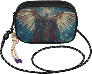 Archangel Wings Gold Crossbody Bags for Women Cell Phone Purses Women's Shoulder Handbags Wallet Purse with Adjustable Strap