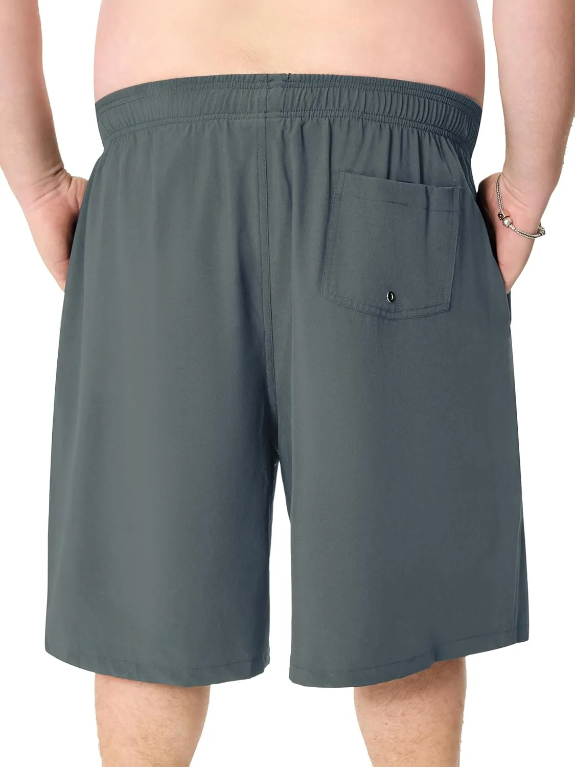 Arcweg Men's Big & Tall Swim Trunks - Quick Dry Board Shorts with Compression Liner & Zipper Pockets (2X-6X)