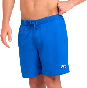 ARENA Men's Icons Solid Beach Short Boxers Swimming Bermuda with Mesh Inner Brief, Side Pockets, Pool Beach Vacation Swimsuit