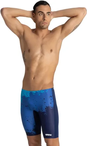 ARENA Men's Team Color Print Jammer Athletic Training Swimsuit Bathing Suit