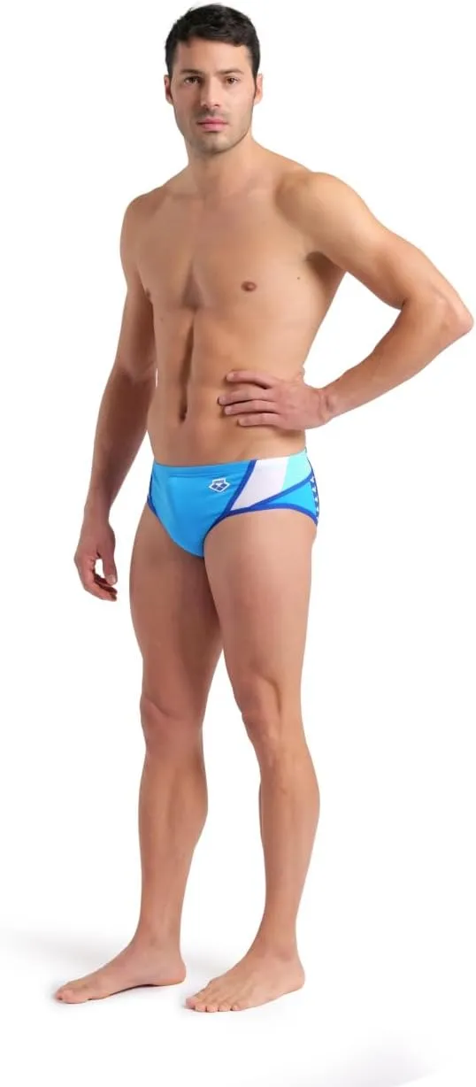 ARENA Performance Icons Panel Men's Swim Brief Chlorine-Proof MaxLife Intensive Training Suit