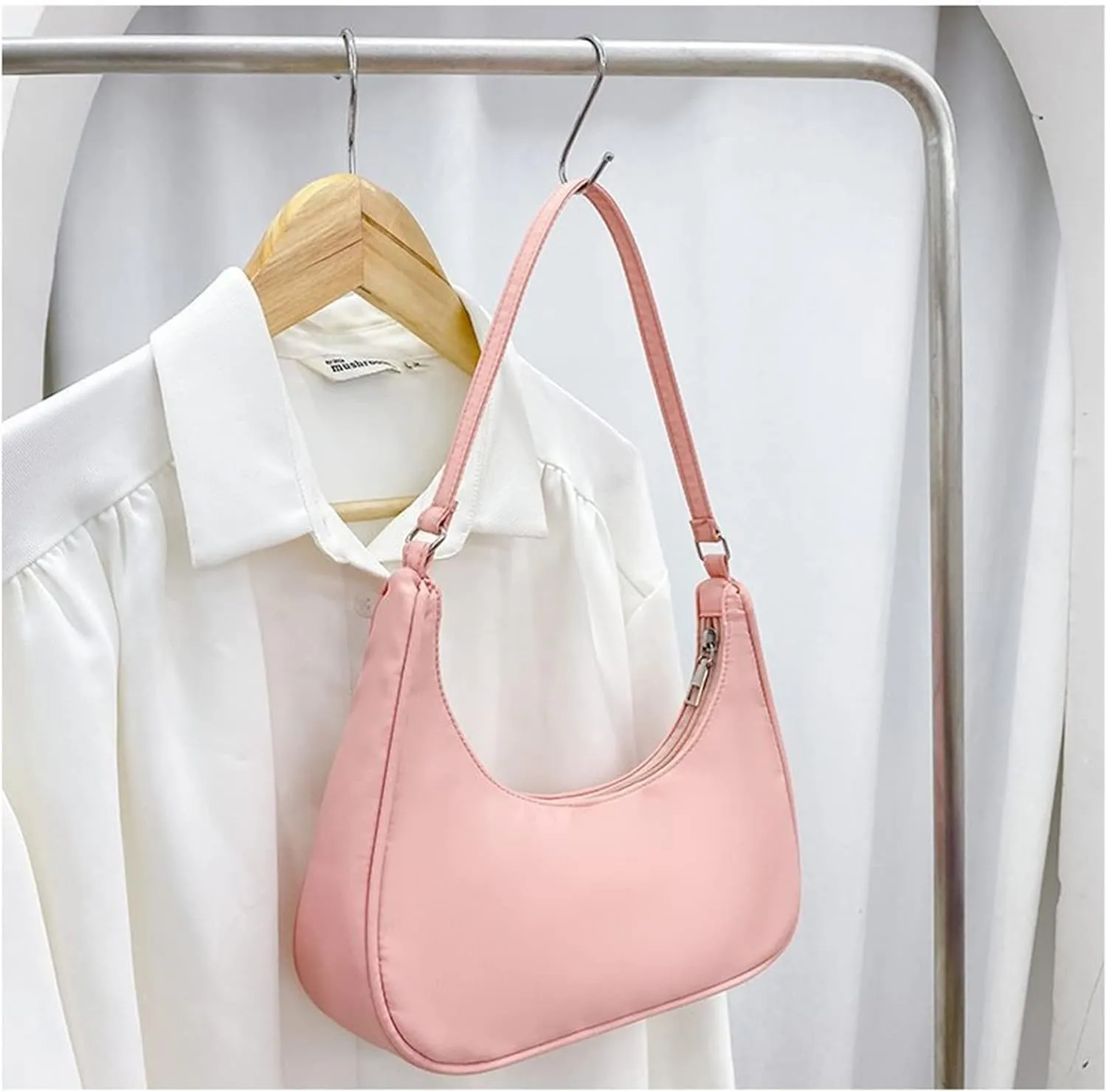 Armpit Purse Fashion Solid Color Shoulder Underarm Bags Purses Handbags Elegant Hobo Bags for Women