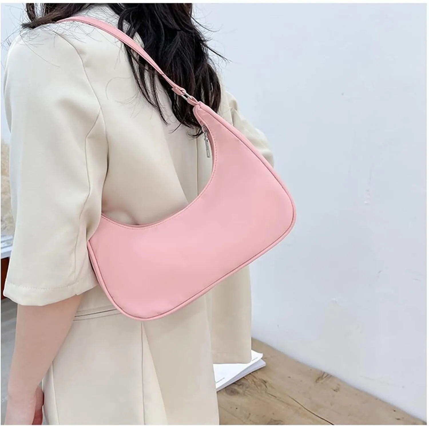Armpit Purse Fashion Solid Color Shoulder Underarm Bags Purses Handbags Elegant Hobo Bags for Women