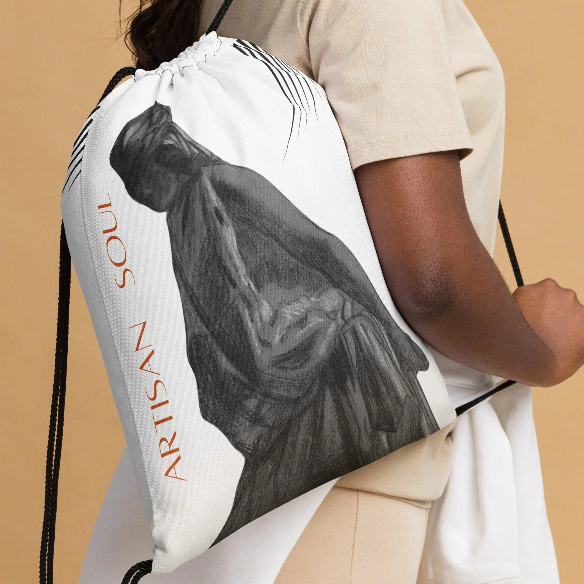 Artisan Soul Drawstring Bag - Stylish Design & Art