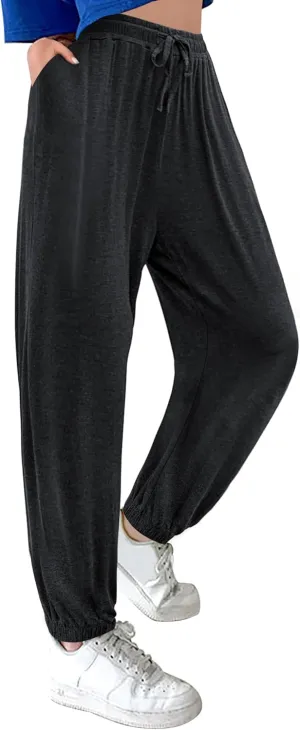 ASIMOON Sweatpants Women with Pockets Loose Lightweight Stretch Yoga Lounge Pants Comfy Drawstring Workout Jogging Pants