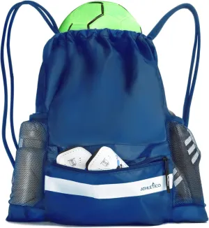 Athletico Drawstring Soccer Bag - Soccer Backpack For Boys or Girls Can Also Carry Basketball or Volleyball