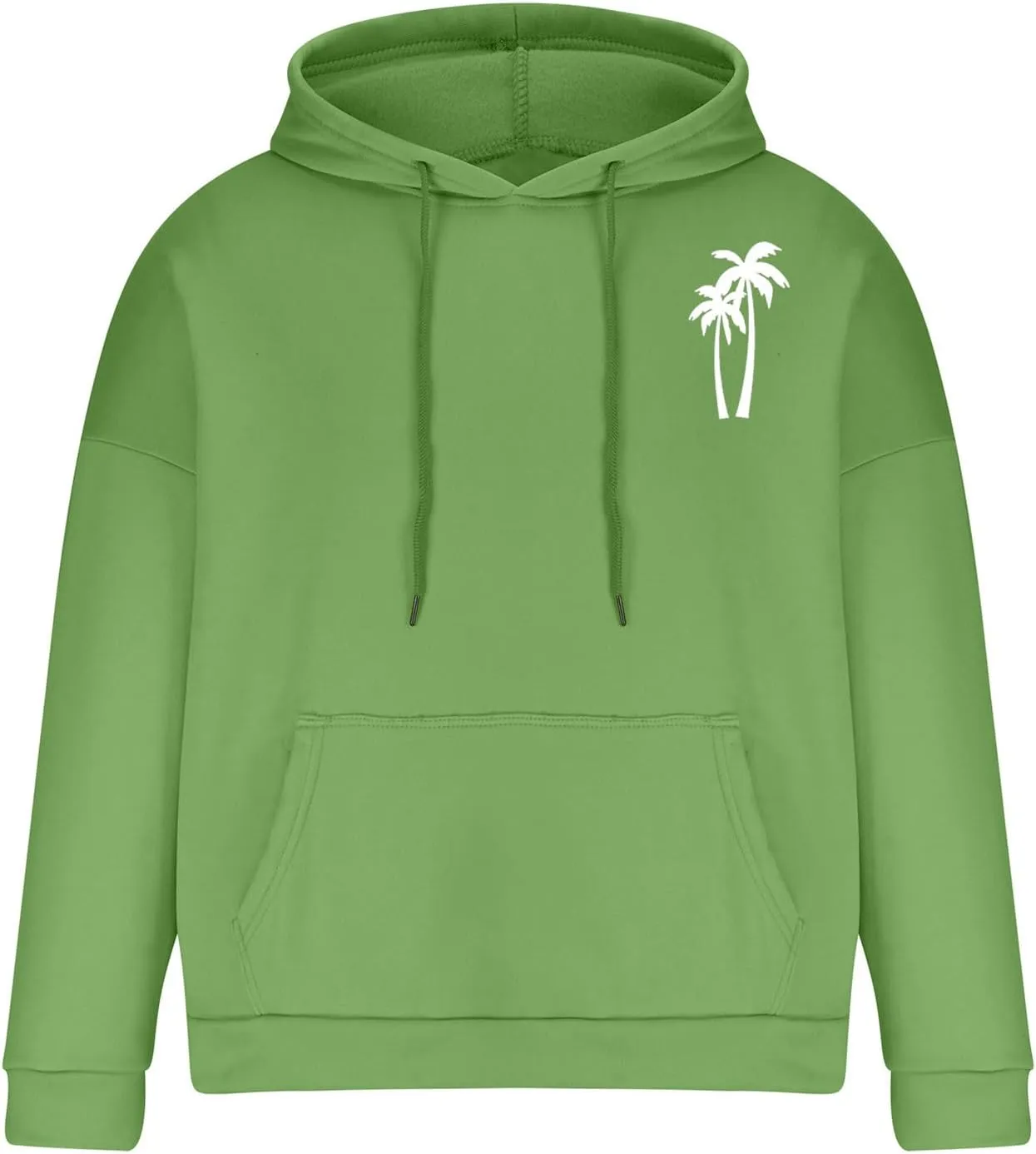 Aymnlox Sweatshirts for Men Long Sleeve Solid Color Hoodie Graphic Print Drawstring Pullover Fashion Loose Hooded With Pocket