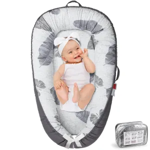 Baby Lounger - Baby Lounger for Newborn 0-24 Months, Breathable & Soft Baby Nest, Portable and Lightweight Lounger for Home and Travel, Ideal Newborn Babies Essentials