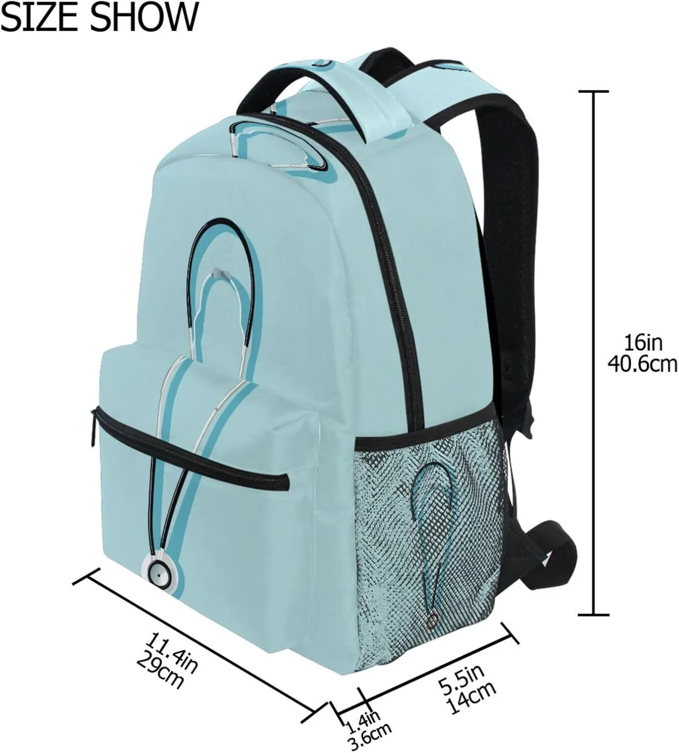 Backpack for Men and Women Waterproof School Bag with Chest Strap Gift Men & Women Doctors Day Scalpel