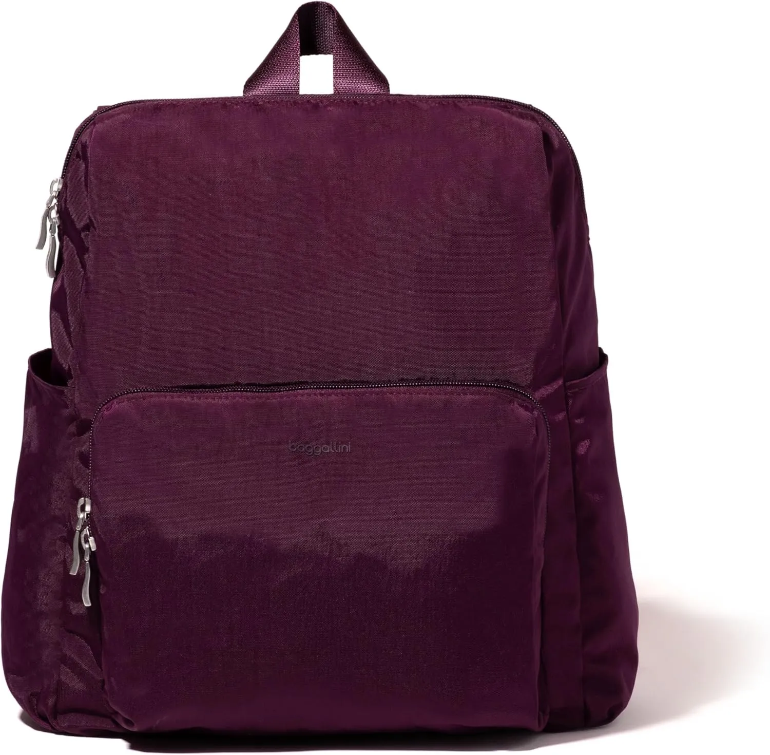 Baggallini Women's Carryall Packable Backpack, Mulberry