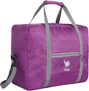 Bago Personal Item Travel Bag For Airlines - Fits As 18x14x8 inches Travel Bag Spirit & Frontier Airlines - Foldable Duffle Bag For Travel - Personal Item Bag Small Carry On Bag For Air Travel