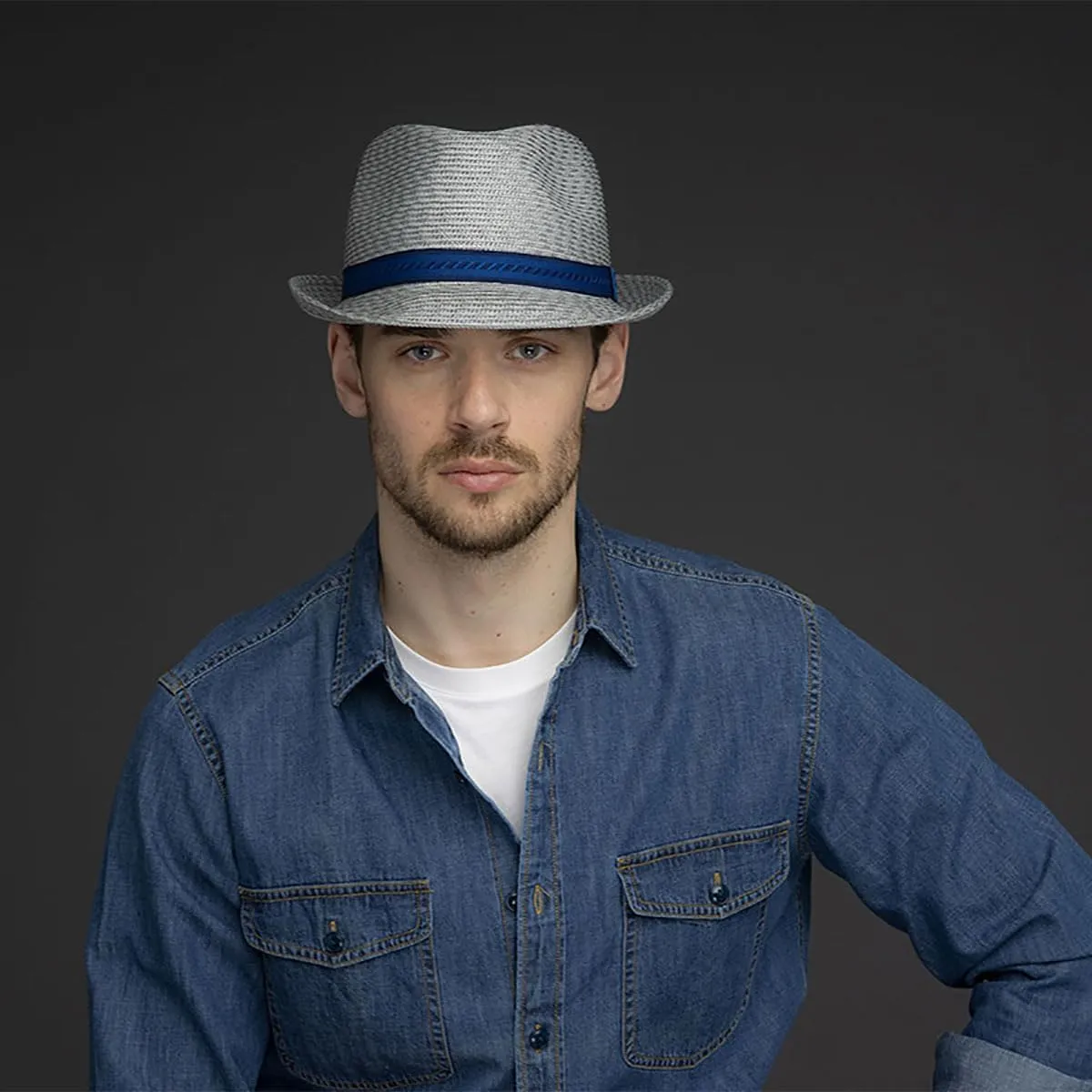 Bailey of Hollywood Men's Mannes Braided Fedora Trilby Hat