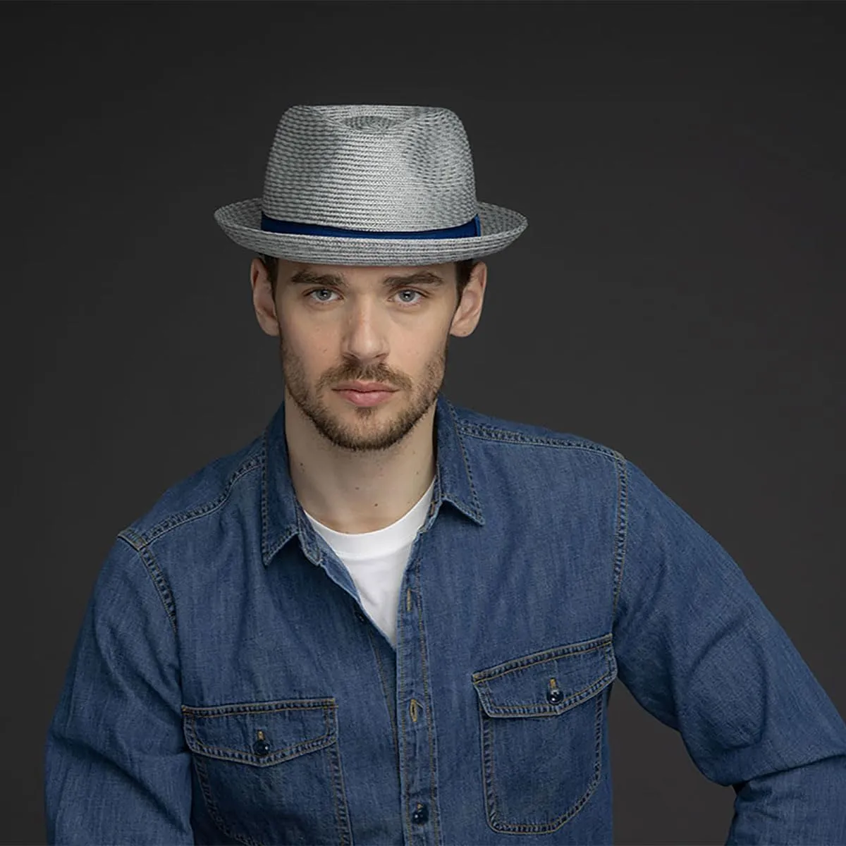 Bailey of Hollywood Men's Mannes Braided Fedora Trilby Hat