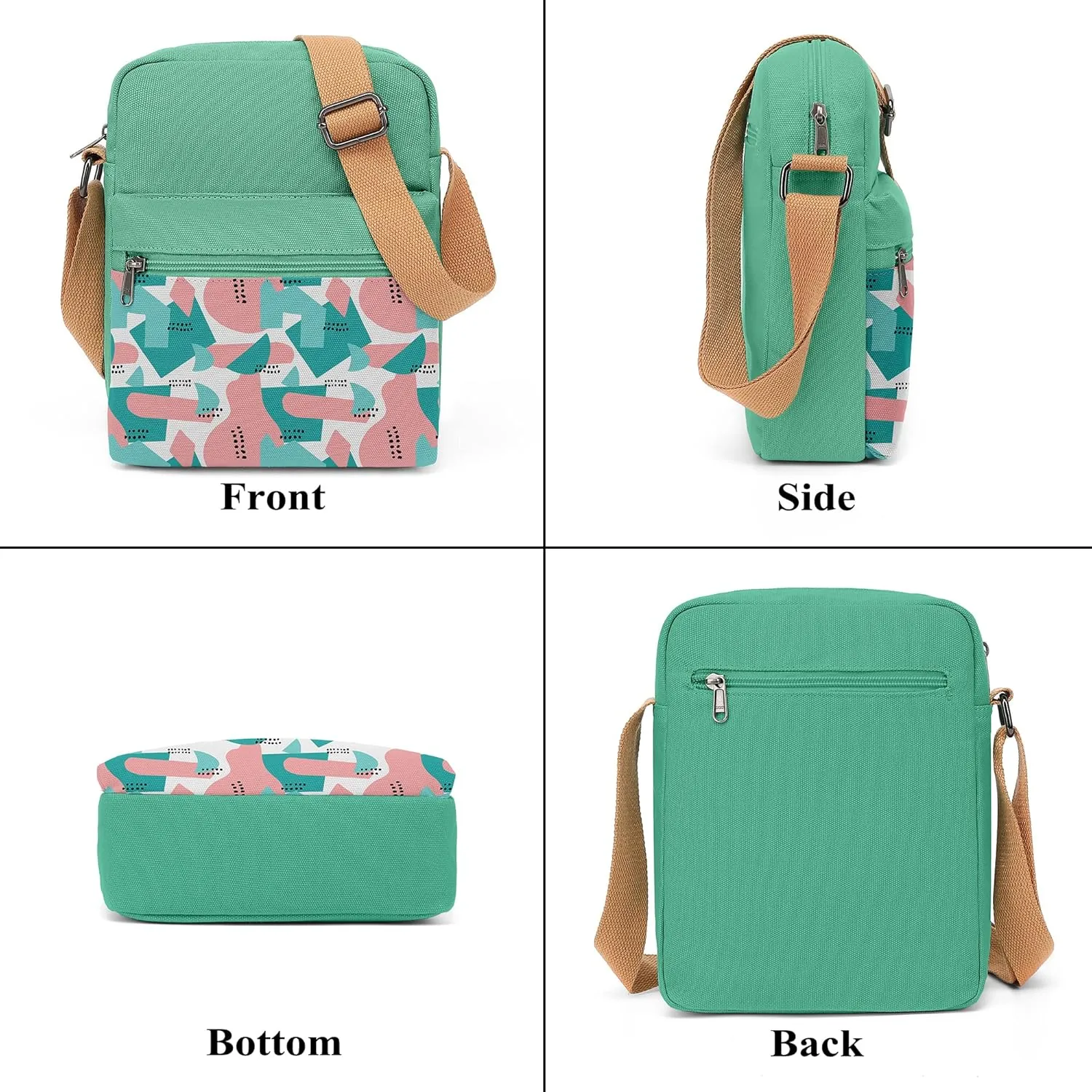 BASICPOWER Girls Purse Crossbody Bag and Wallet Set Gifts for Teen Girls Little Kids Women Canvas Floral