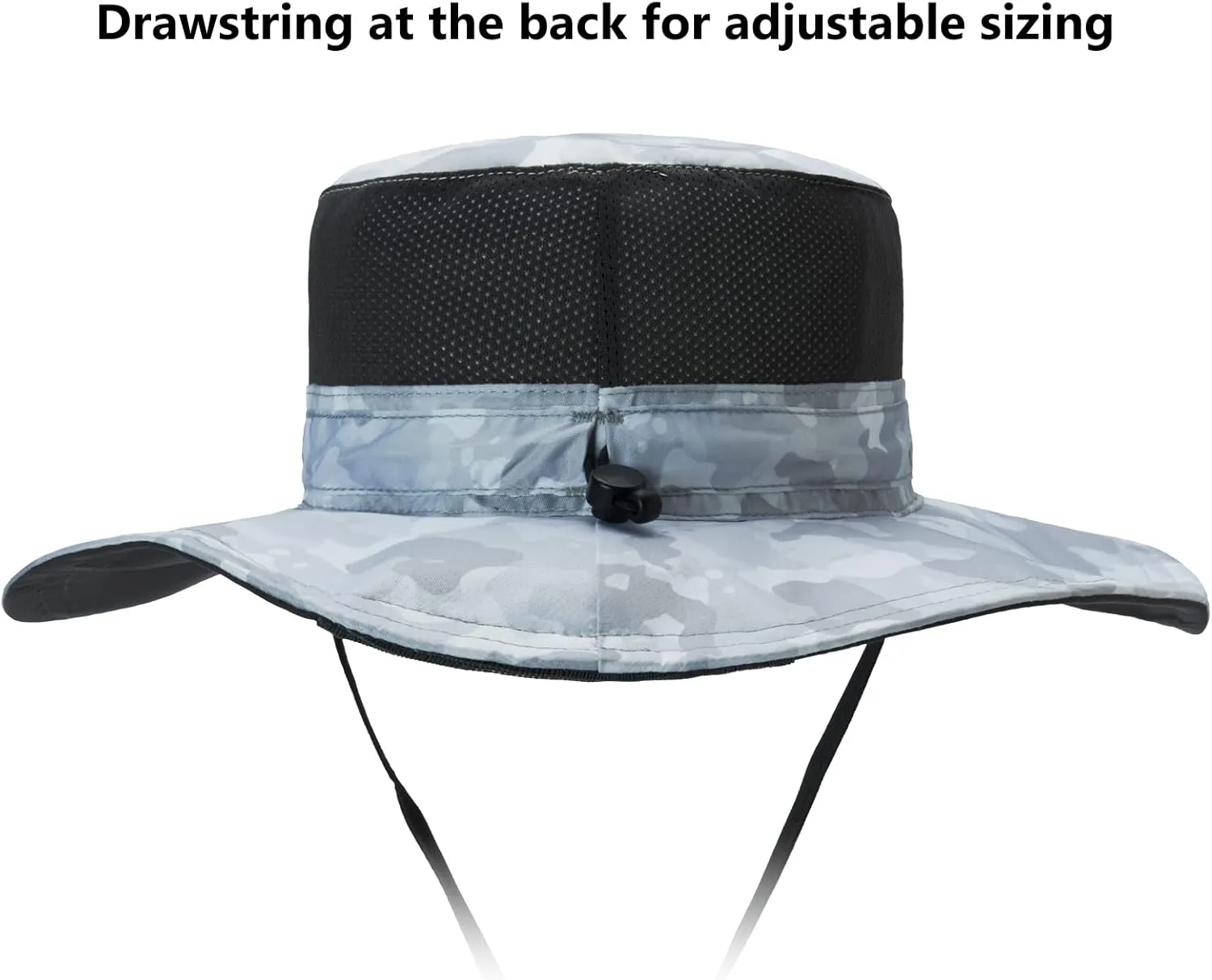 BASSDASH UPF 50  Sun Fishing Hat Water Resistant with Detachable Neck Flap