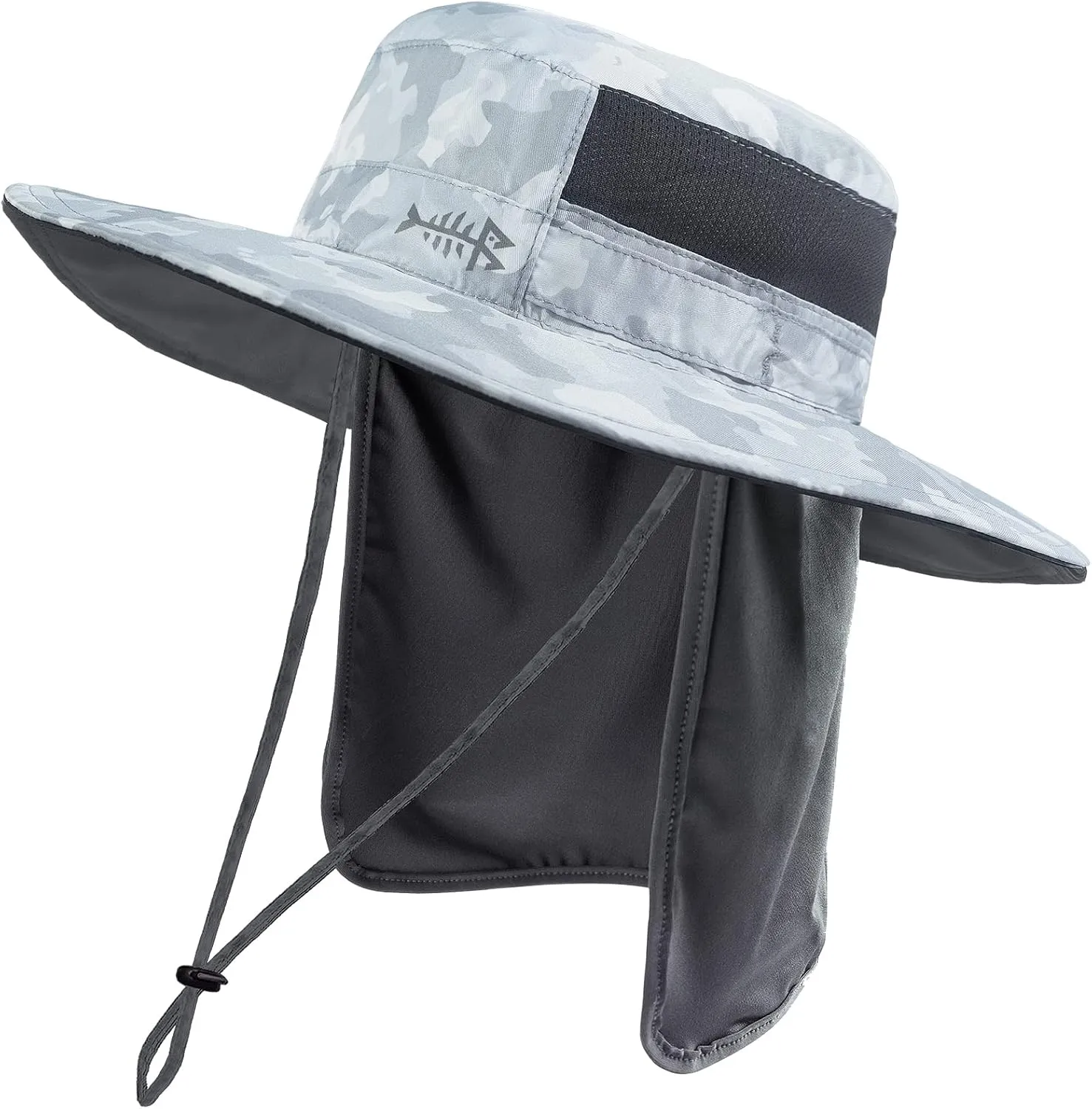 BASSDASH UPF 50  Sun Fishing Hat Water Resistant with Detachable Neck Flap