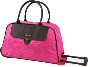 BEBE Rolling Duffel, Tossed Fuchsia