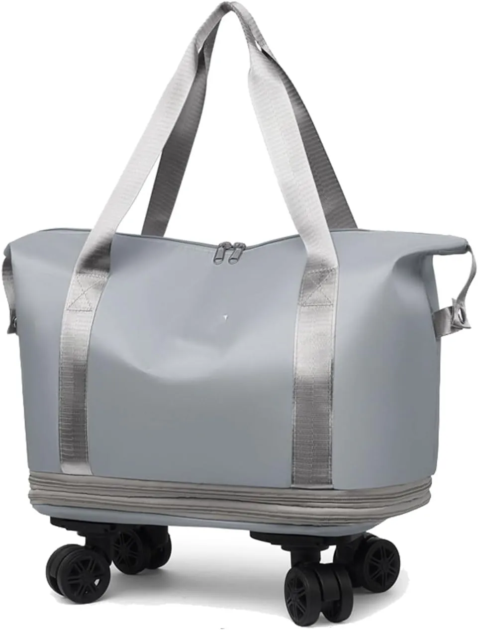 Beente Travel Bag with Wheels, 2025 New Large Capacity Travel Bag Universal Wheel Removable, Expandable Foldable, for Travel (gray)