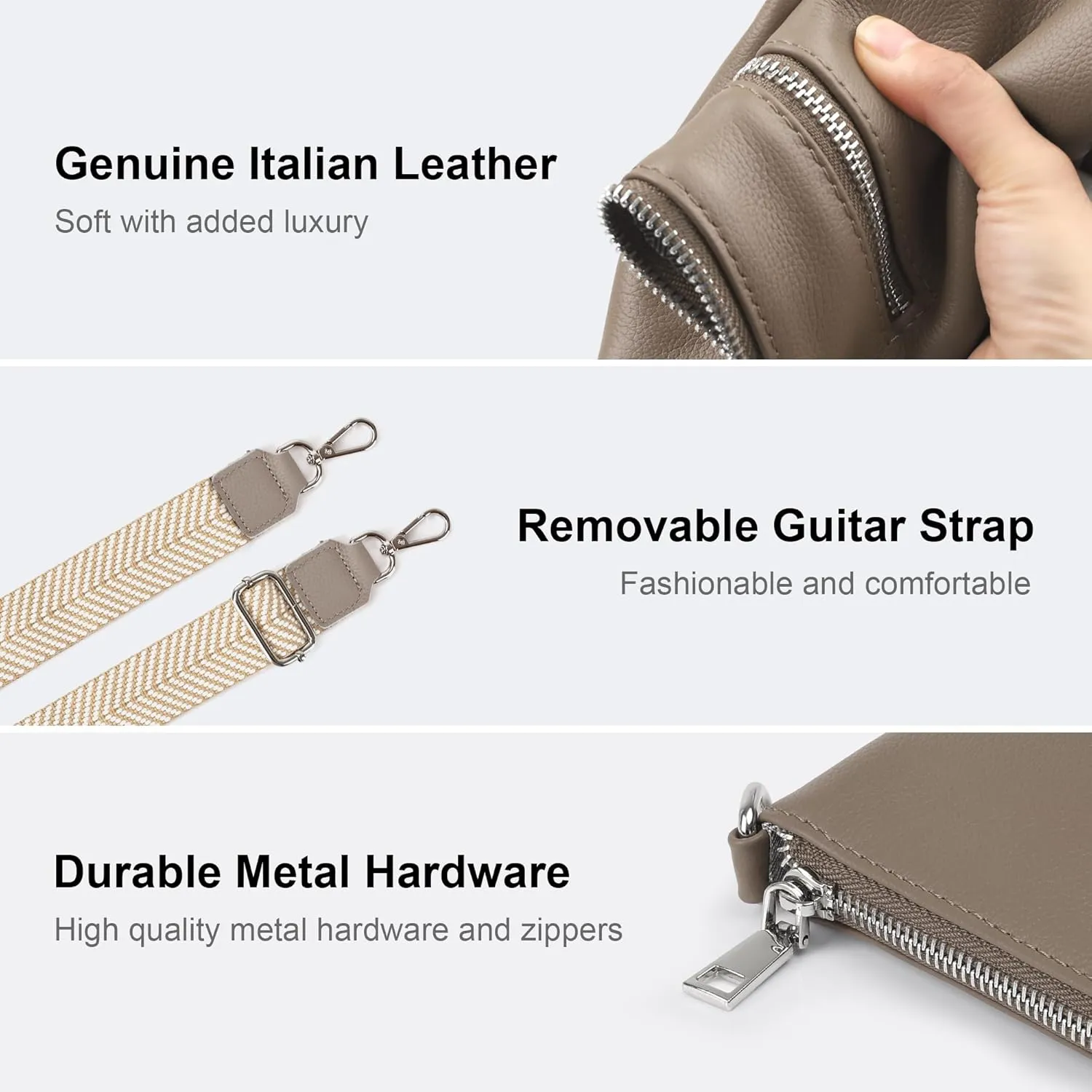 befen Genuine Leather Small Crossbody Purses for Women Travel Cross Body Bags Lightweight with Adjustable Shoulder Strap