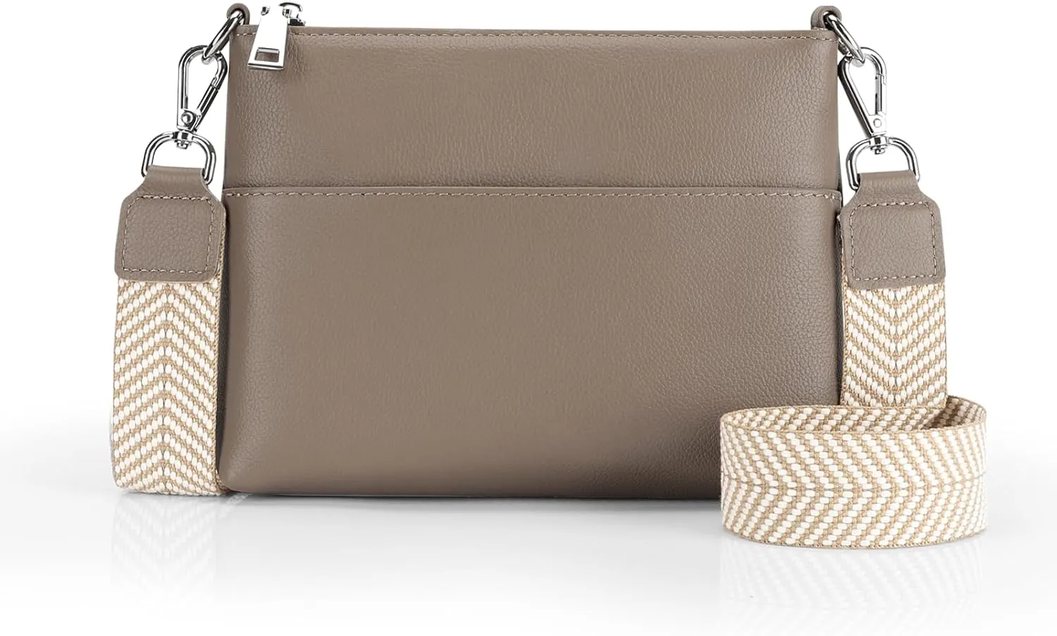 befen Genuine Leather Small Crossbody Purses for Women Travel Cross Body Bags Lightweight with Adjustable Shoulder Strap