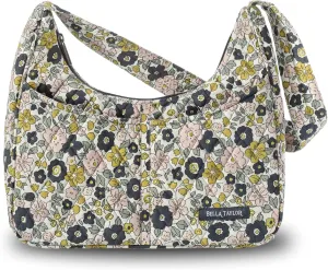 Bella Taylor Blakely - Hobo Shoulder Bag for Women - Lightweight Quilted Fabric Purse with Pockets