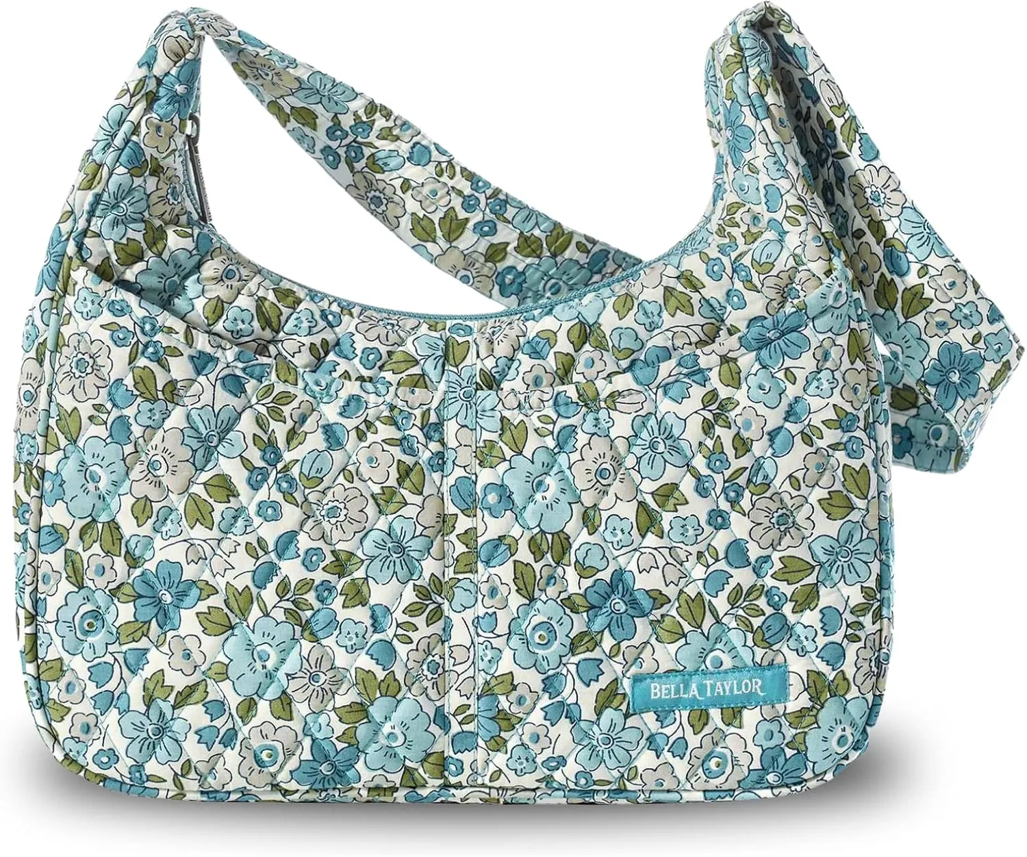 Bella Taylor Blakely - Hobo Shoulder Bag for Women - Lightweight Quilted Fabric Purse with Pockets
