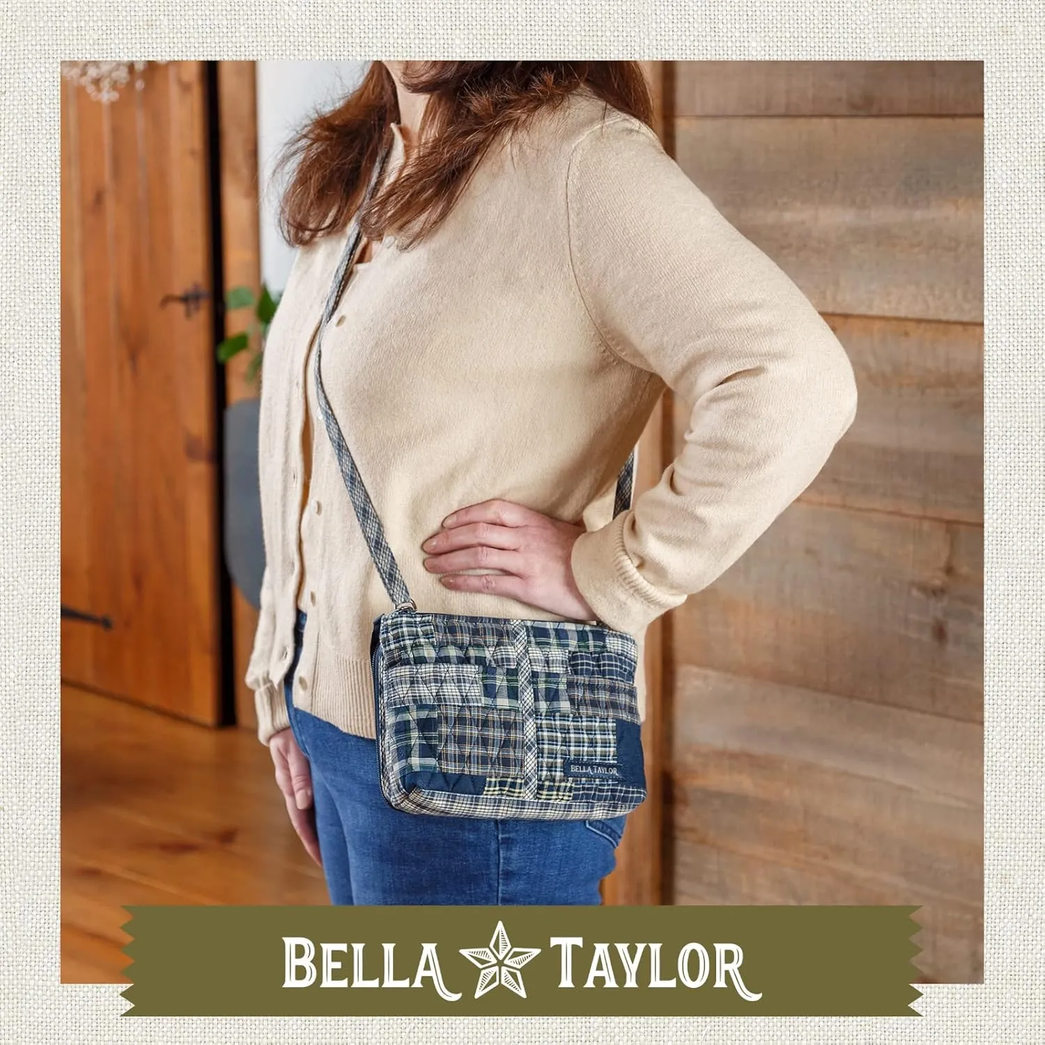 Bella Taylor Essentials Crossbody Purse with Built In Wallet
