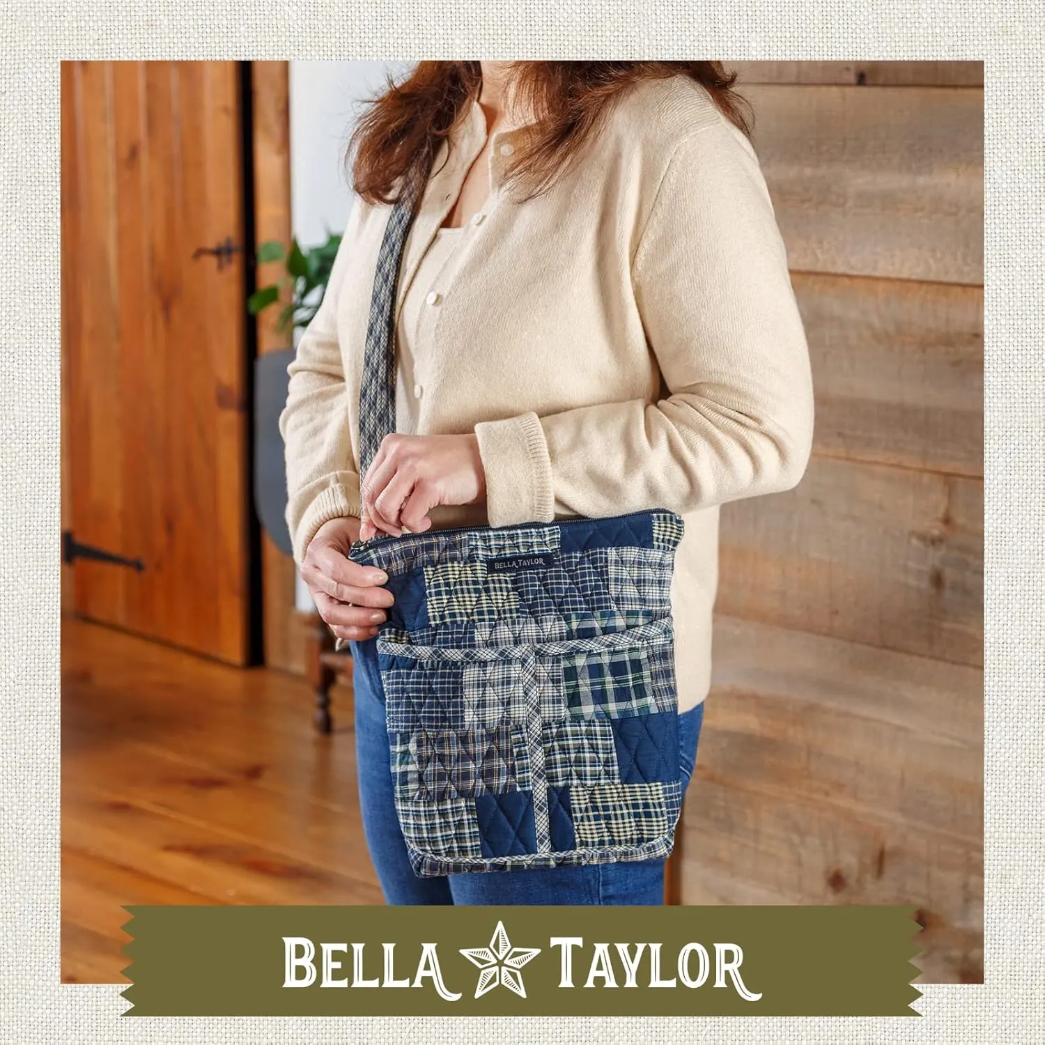 Bella Taylor Hipster Crossbody Purse for Women | Medium Size Shoulder Bag with Adjustable Strap