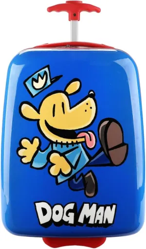 Bioworld Dog Man Character Logo Blue 16.5" Rolling Luggage