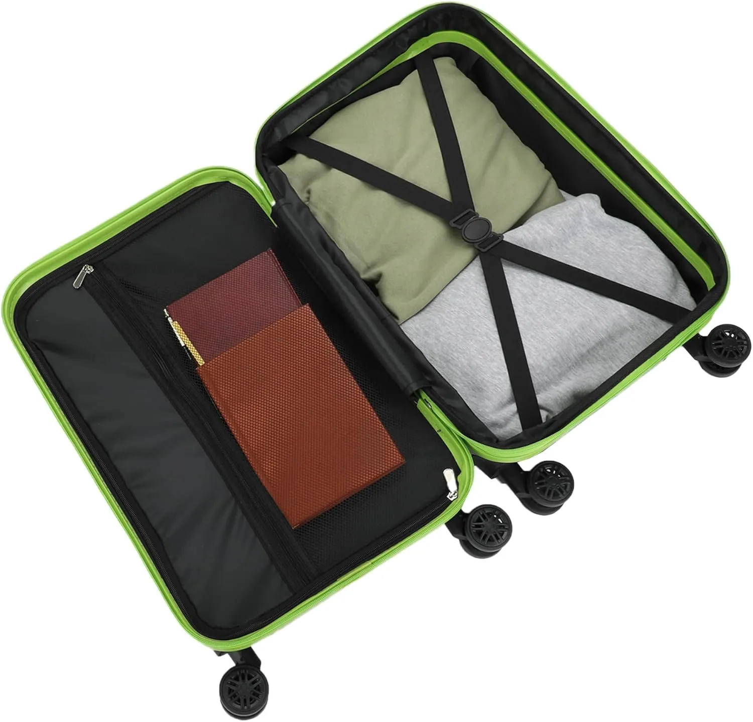 Bioworld Teenage Mutant Ninja Turtles All-Over Character Print Behind Turtle Shell Design Black 20" Carry-On Luggage