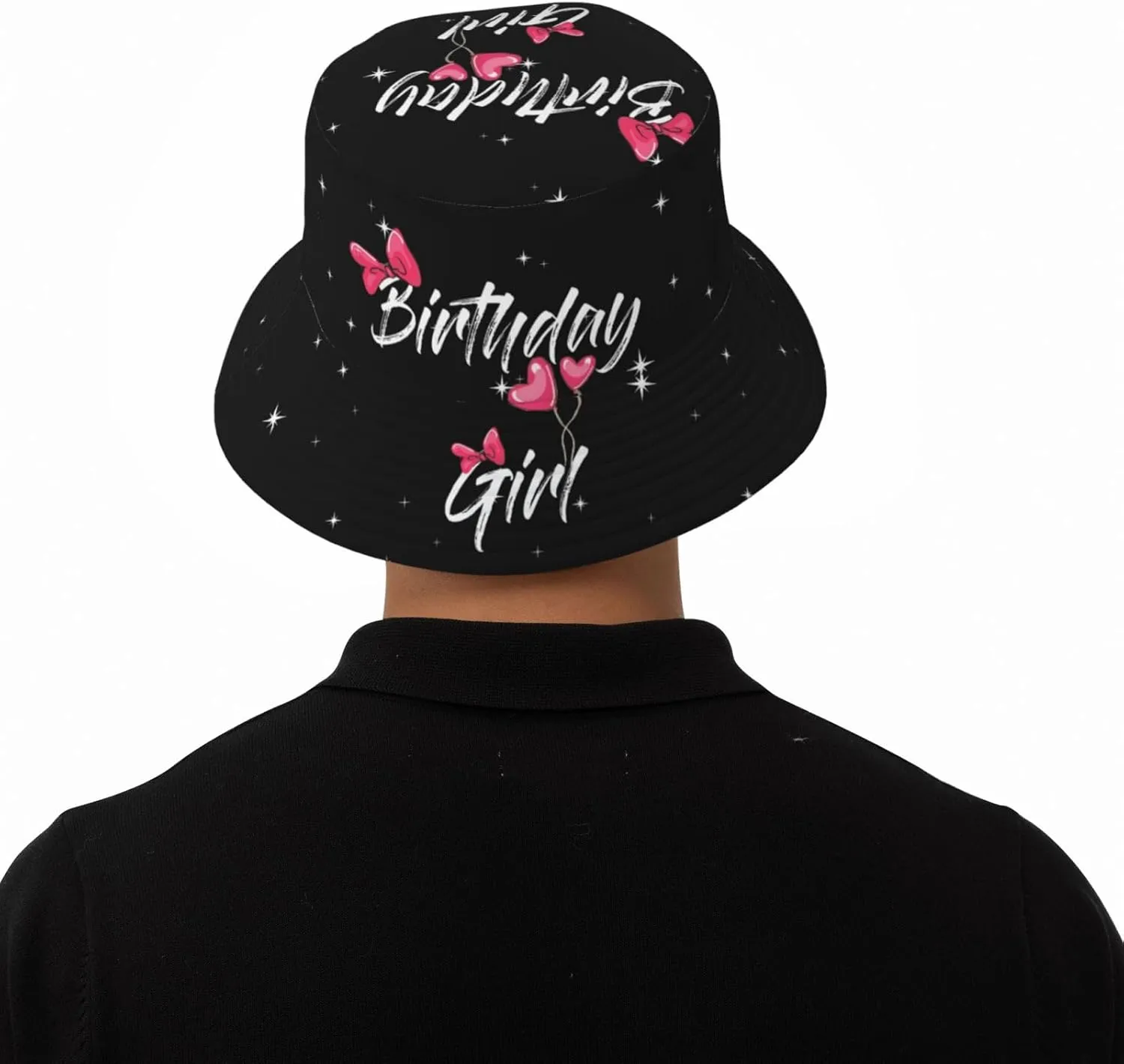 Birthday Queen Birthday Bucket Hat for Women Men Birthday Hat Beach Travel Sun Hat Packable Fisherman Cap for Travel Hiking