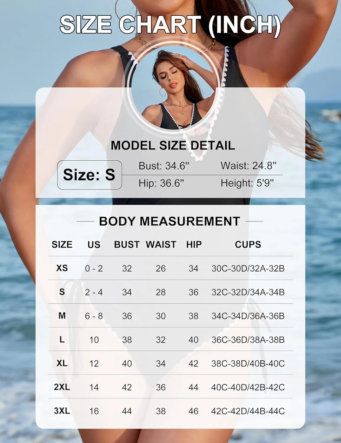 BMJL Womens Tummy Control Swimsuits Modest Slimming One Piece Bathing Suit Cute Color Block Drawstring Swim Suit
