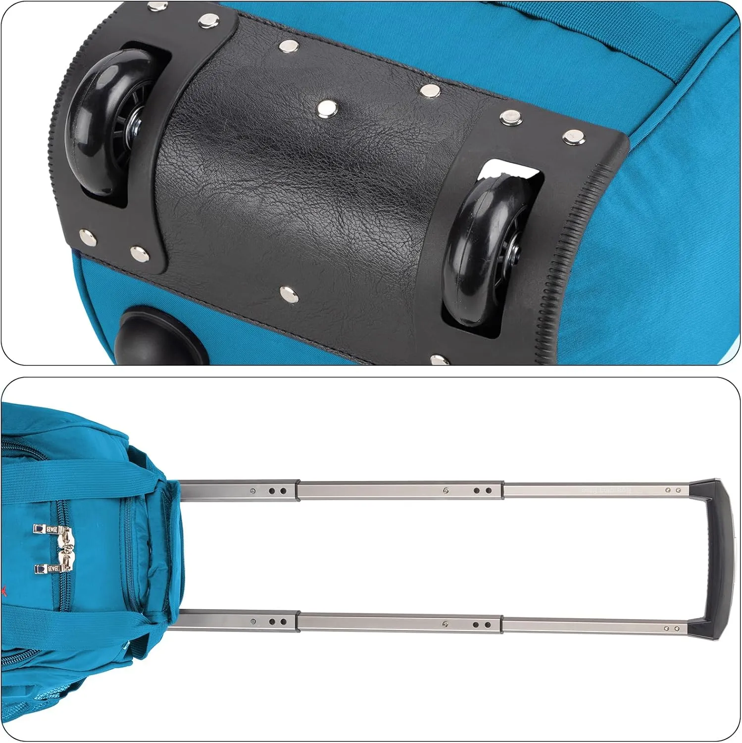 Boardingblue 17x10x9 Inches United Airlines Rolling Personal Item Under Seat Duffle Bag Luggage Suitable For Major Airlines Including Spirit, and Frontier Airline