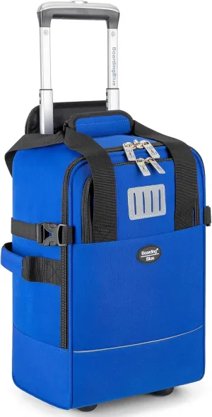 Boardingblue 17x10x9 Inches United Airlines Rolling Personal Item Under Seat Duffle Bag Luggage Suitable For Major Airlines Including Spirit and Frontier (Navy, 17x10x9 Inches)