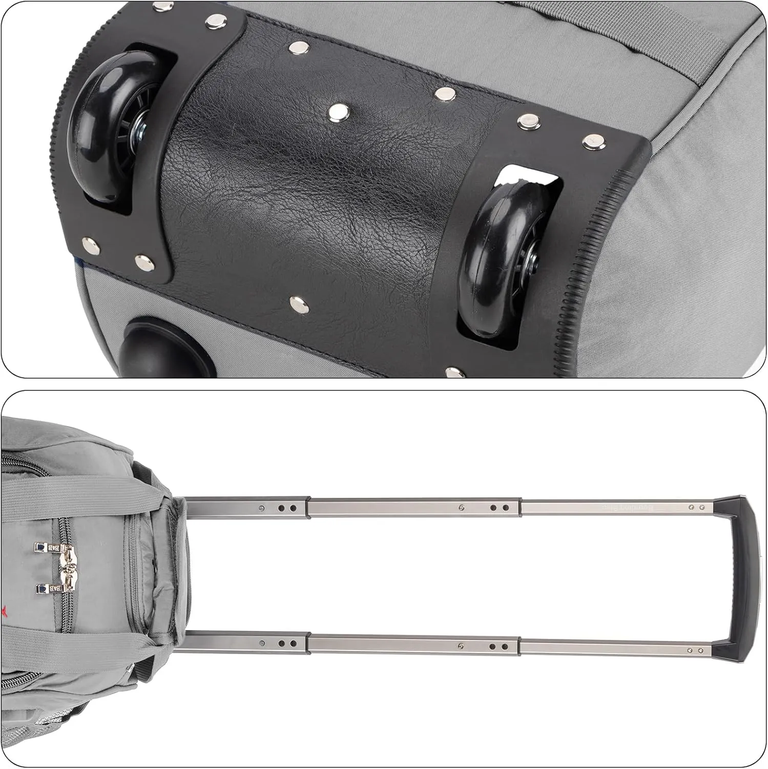 Boardingblue 17x10x9 Inches United Airlines Rolling Personal Item Under Seat Duffle Bag Luggage Suitable For Major Airlines Including Spirit and Frontier.