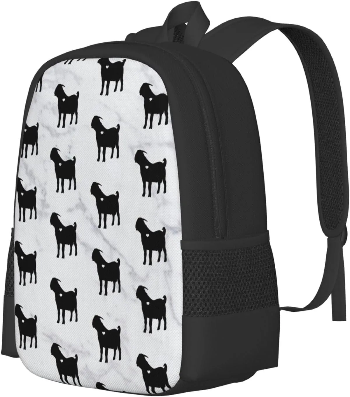 Boer Goat Silhouette Classic Large Capacity Travel Backpack, Men Women Fashion Outdoor Camping Bag