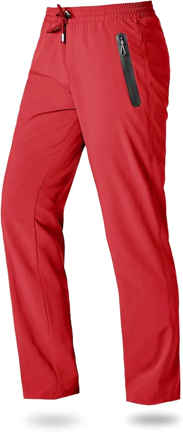 Boladeci Men's Joggers Lightweight Quick Dry Casual Athletic Hiking Pants Sweatpants with Pockets Elastic Waist