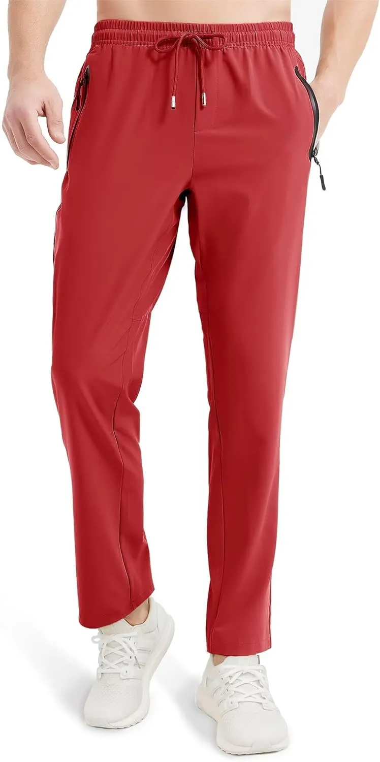 Boladeci Men's Joggers Lightweight Quick Dry Casual Athletic Hiking Pants Sweatpants with Pockets Elastic Waist