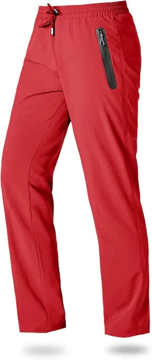 Boladeci Men's Joggers Lightweight Quick Dry Casual Athletic Hiking Pants Sweatpants with Pockets Elastic Waist