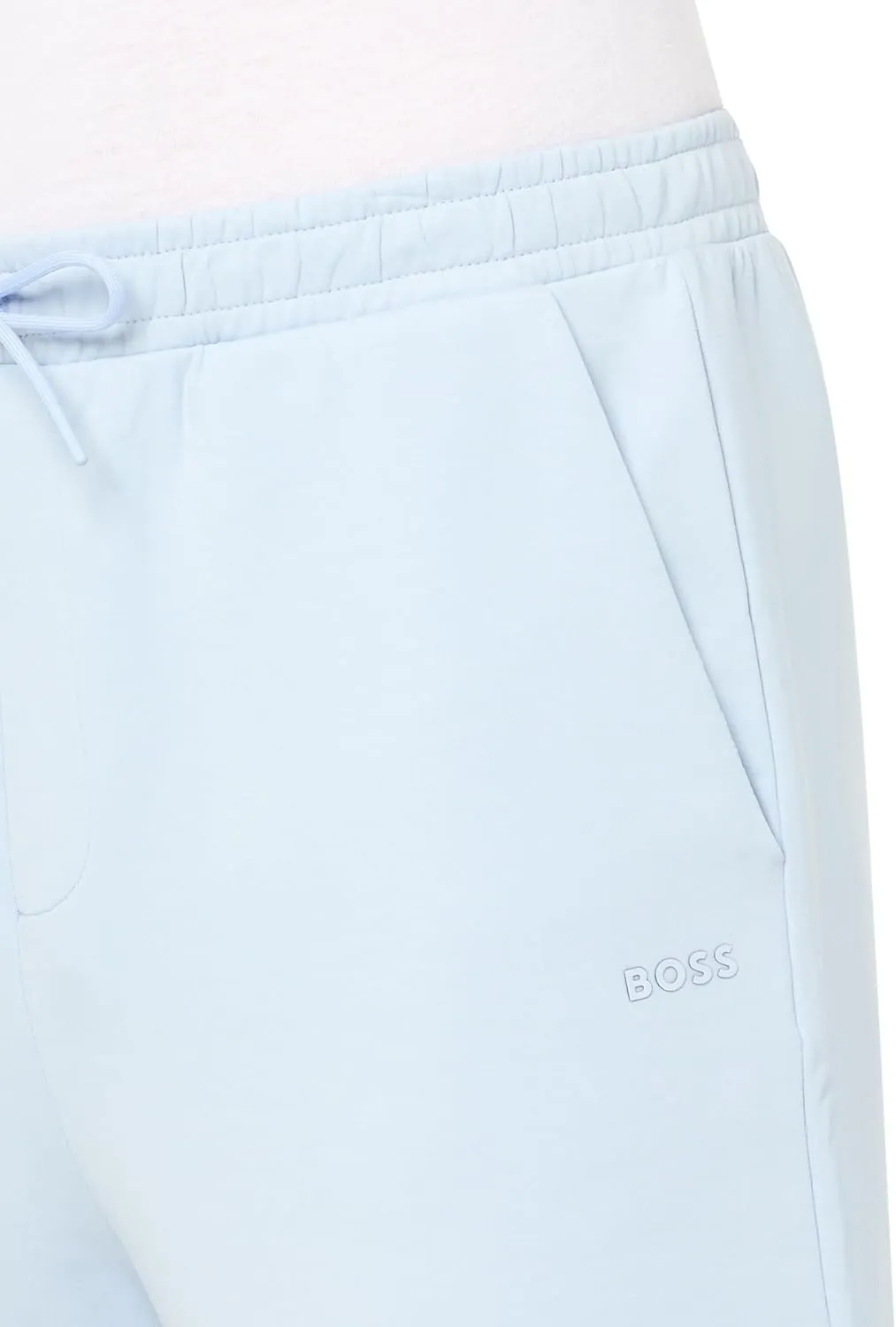 BOSS Men's Structured Jersey Drawstring Waist Shorts