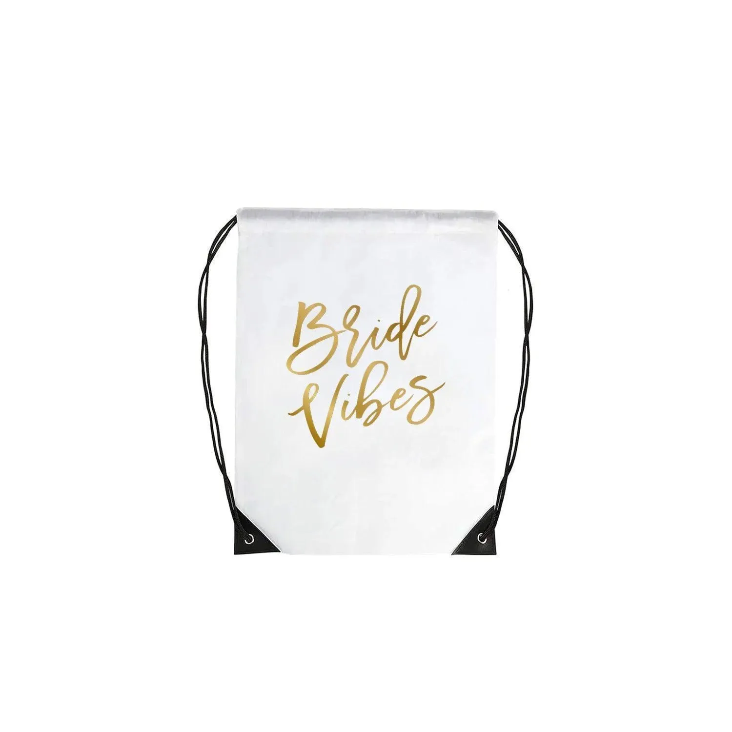 bride vibe drawstring bags