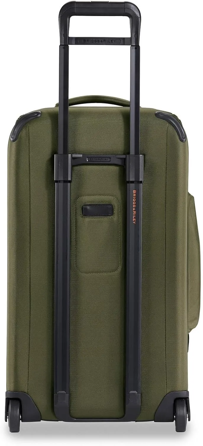 Briggs & Riley 27" Medium Upright Duffle - Checked Luggage for Travel, Suitcases with Wheels, Softside Rolling Bag for Men & Women, Self-Repairing Zipper - ZDX Collection, Hunter