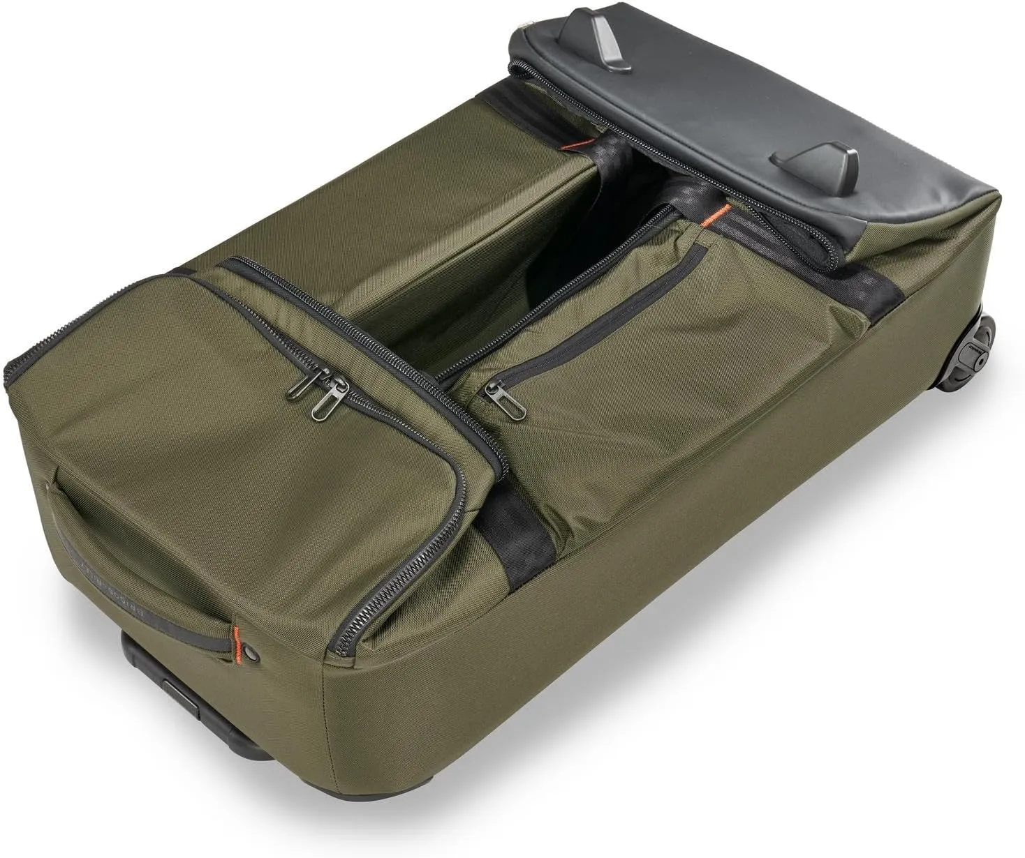 Briggs & Riley 27" Medium Upright Duffle - Checked Luggage for Travel, Suitcases with Wheels, Softside Rolling Bag for Men & Women, Self-Repairing Zipper - ZDX Collection, Hunter