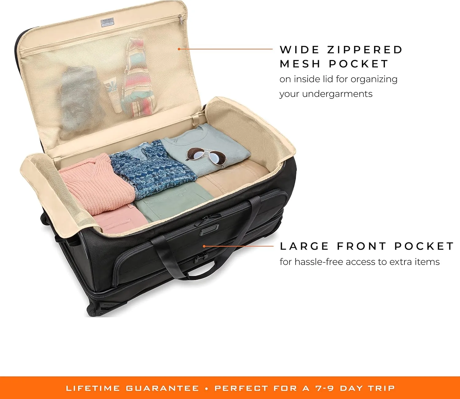 Briggs & Riley Travel Duffel Bag - Weekender & Overnight Luggage for Women & Men, Softside Bag