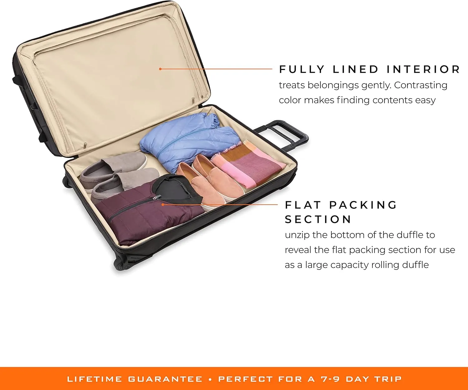 Briggs & Riley Travel Duffel Bag - Weekender & Overnight Luggage for Women & Men, Softside Bag