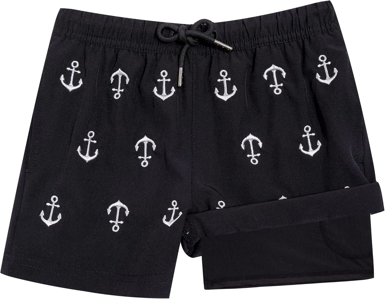 BRISIRA Boys Swim Trunks Bathing Suit Compression Boxer Brief Liner Swim Shorts Swimsuit Anti-Chafe Toddler Kids Youth Teen