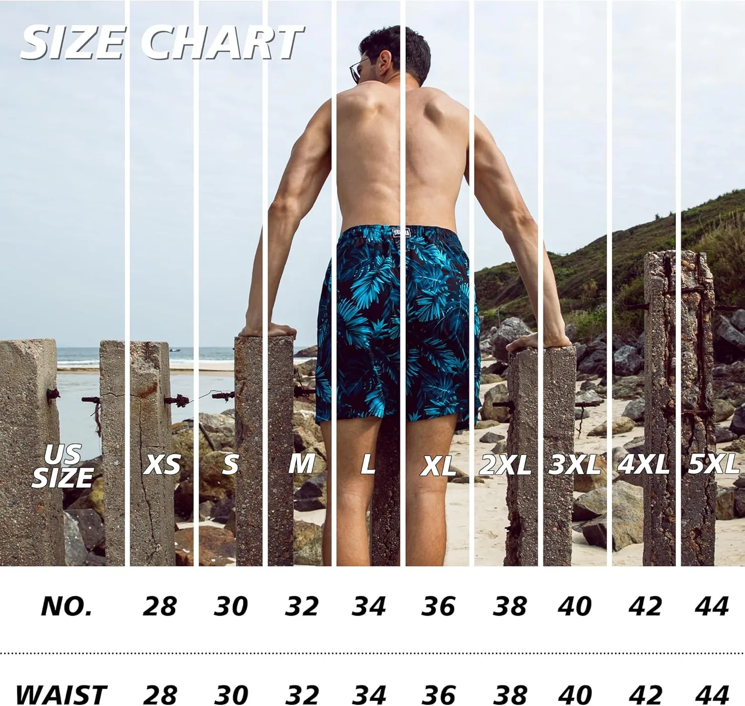 BRISIRA Mens Swim Trunks Swim Shorts 7 inch Compression Liner Bathing Suit Beach Shorts Swimwear Stretch Quick Dry Pockets
