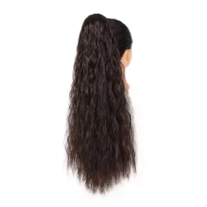 Bun Hair Pieces for Women 24" Long Curly With Drawstring Puff Ponytail Hair Extension Synthetic Ponytail Hair Clip Bun for Women's Everyday Use Messy Bun Hair Piece(06)
