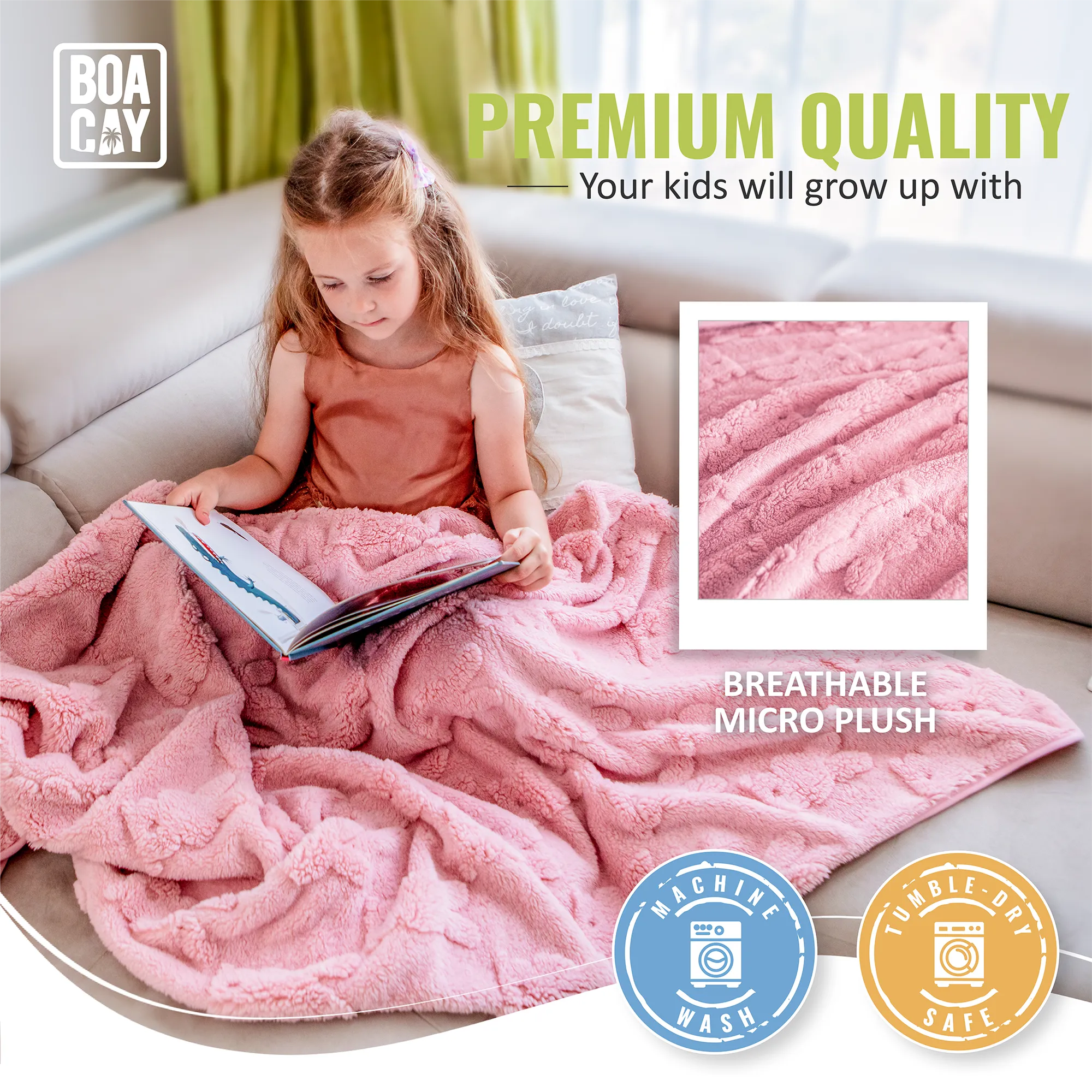 Bunny Packable Travel Blanket - Pink