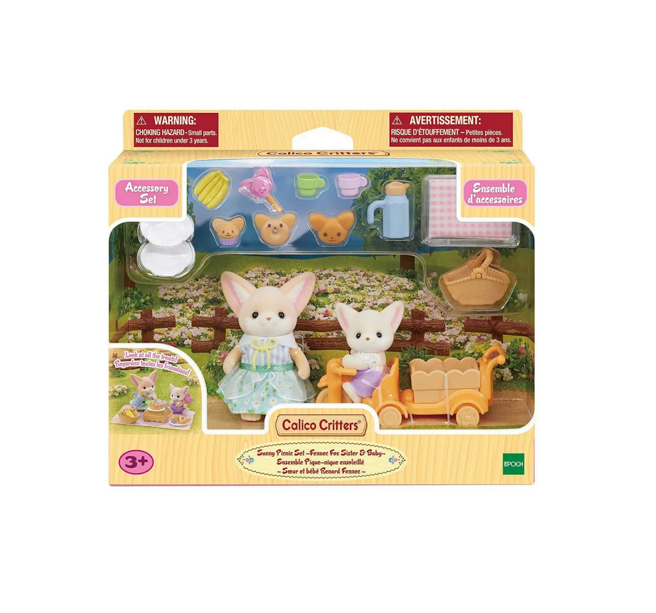 Calico Critters Sunny Picnic Set Fennec Fox